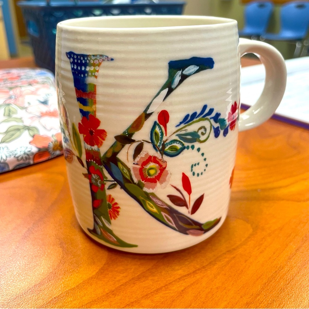 Anthropologie “K” mug